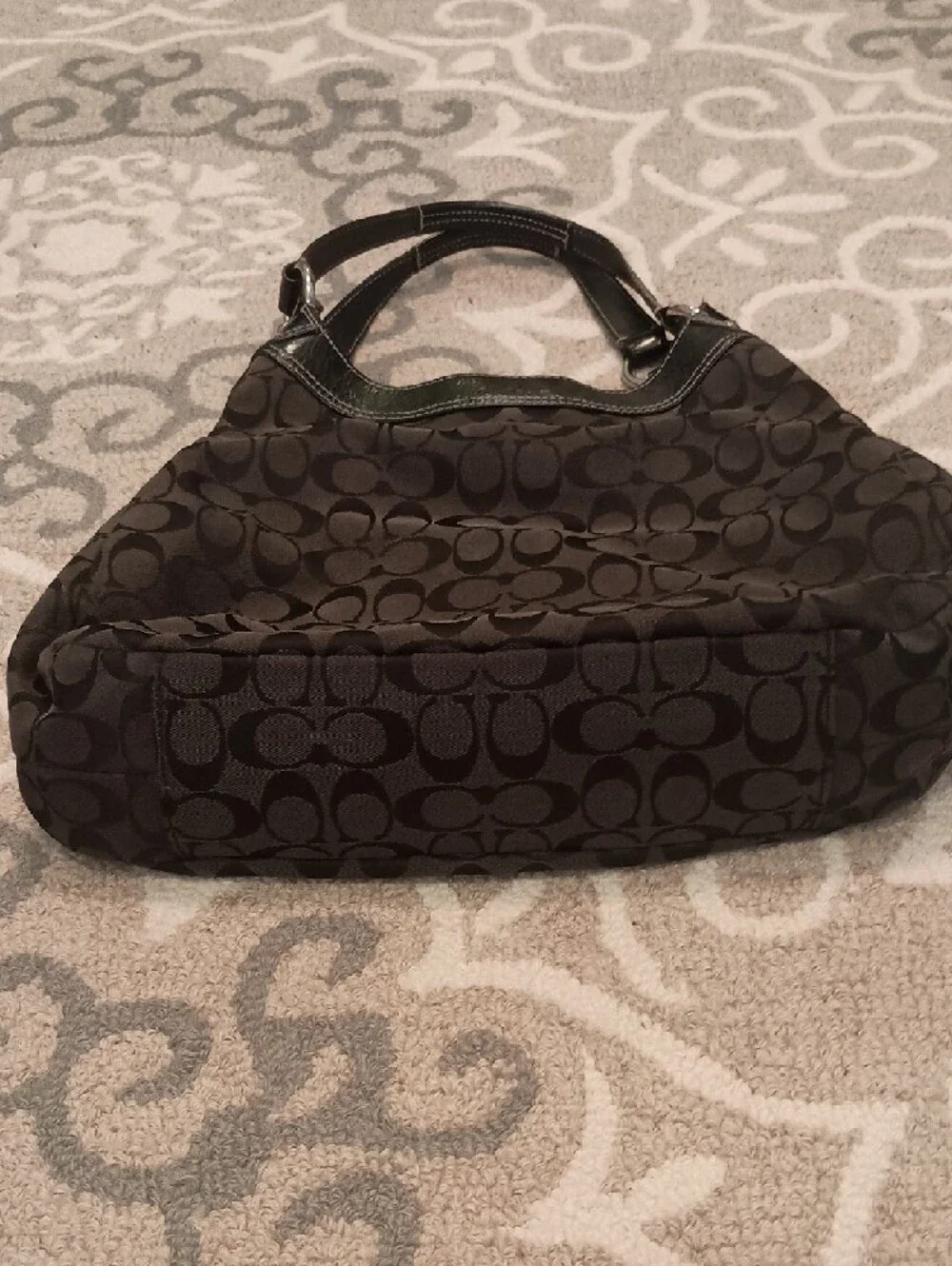 Coach Black Signature Buckle Shoulder Bag